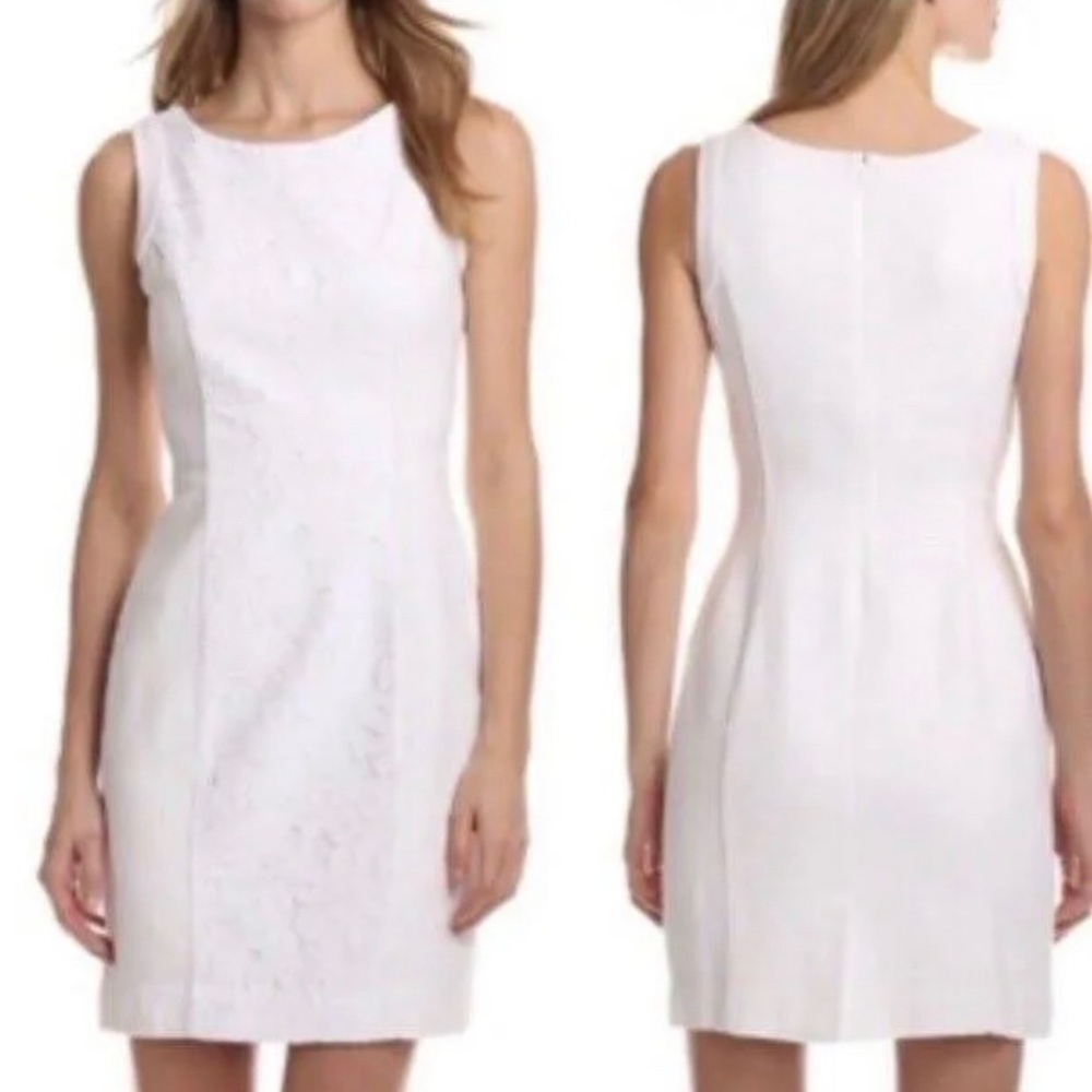 NWT Lilly Pulitzer Idola Resort White Pique Lace Dress size 4